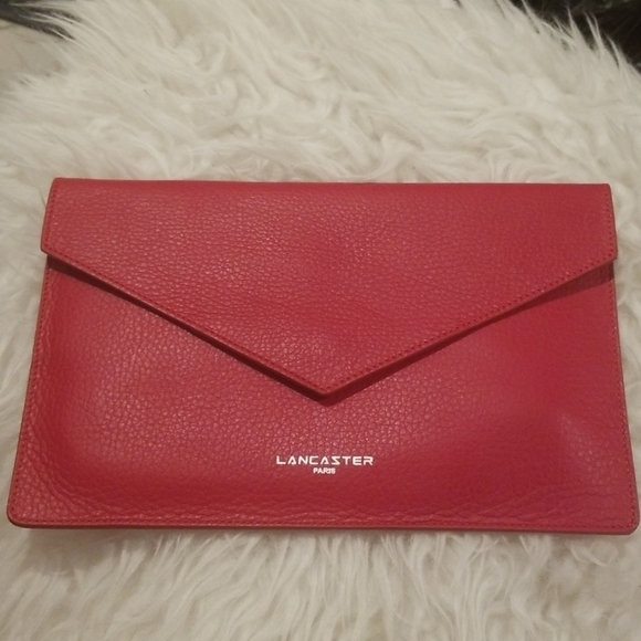 💕LANCASTER PARIS💕 Leather Envelope Clutch - Picture 10 of 12
